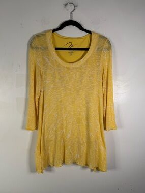 Miracle Suit Women’s Yellow Scoop Neck 3/4 Sleeve with built in tank top